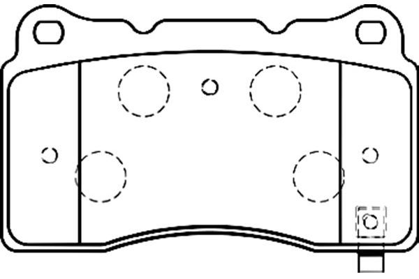 KAVO PARTS Комплект тормозных колодок, дисковый тормоз BP-5539